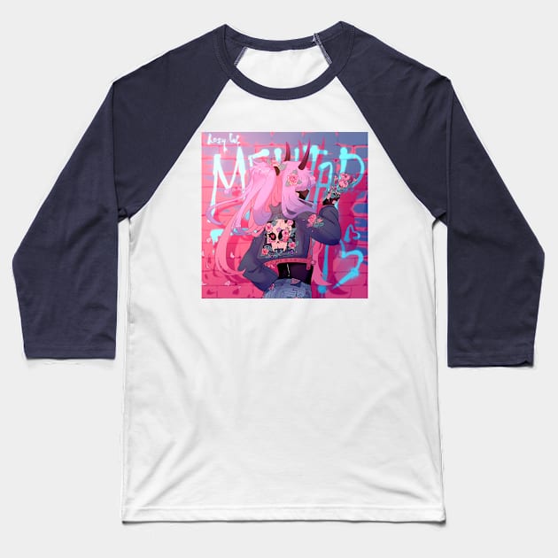 Meptap and the Roses Baseball T-Shirt by rosywhitey